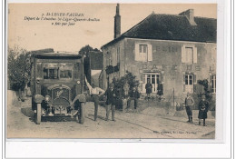 SAINT LEGER VAUBAN : Départ De L'autobus St Léger-Quarré-Avallon  - Très Bon état - Otros & Sin Clasificación