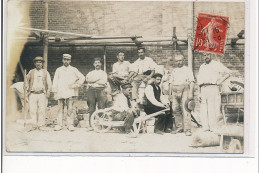 CLICHY LA GARENNE - CARTE PHOTO - OUVRIERS - CHANTIERS - Très Bon état - Clichy