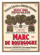 Etiquette Ancienne MARC De BOURGOGNE - 45° - Vincent Jacoulot à RomanèchesThorins - - Alcoholes Y Licores