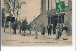 PRECY SUR OISE - Route De Blaincourt - Au Relais De La Côte - ATTELAGE - Très Bon état - Précy-sur-Oise