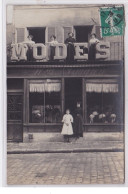 VERNON : Carte Photo Du Magasin De Modes ISMANN (mode) - Très Bon état - Vernon