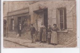 PONTOISE : Carte Photo Du Traiteur Et Marchand De Vins CHARPENTIER - état (abimée) - Pontoise