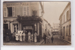 HOUILLES : Carte Photo De La Boucherie De La Place De L'église - Très Bon état - Houilles