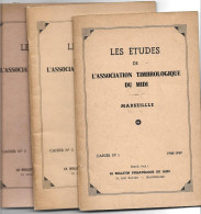 3  Brochures 1949  32 P/1950 64 P /1951 59 P  Etudes Association Du Midi / Voir Les Details - Otros & Sin Clasificación