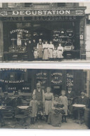 PARIS : Lot De 2 Cartes Photos Des Caves Beaujolaises DUCOTTET Au 8 Rue Du Cygne - Très Bon état - Paris (01)