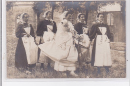 CONCARNEAU : Fête Des Filets Bleus - Carte Photo Vers 1910 (photo Charles)-très Bon état - Concarneau