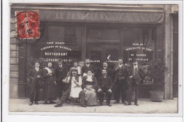 PARIS : Carte Photo Du Café """"le Bourgeon"""" Au 8 Rue De Prague (maison Caraud) - Très Bon état - Arrondissement: 12