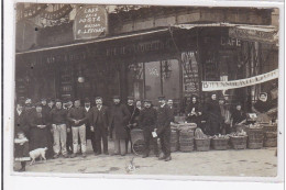 PARIS : Carte Photo Du Café De La Poste (maison LEVIGNE) Angle Bld Diderot Et Michel Chasles - Très Bon état - Paris (12)