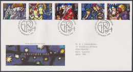 GB Great Britain 1992 FDC Christmas, Christianity, Christian, Religion, Festival, Pictorial Postmark, First Day Cover - Covers & Documents