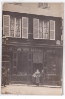 PARIS : Carte Photo Du Cordonnier Et Café Antoine Lebard (impasse Chartière) - Très Bon état - District 05