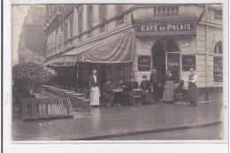 PARIS : Carte Photo Du Café Du Palais Au 21 Rue D'Antin  - Très Bon état - District 02