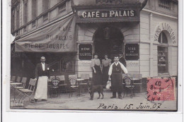 PARIS : Carte Photo Du Café Du Palais Au 21 Rue D'Antin  - Très Bon état - Distretto: 02