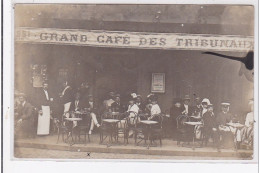 DIEPPE : Carte Photo Du Grand Café Des Tribunaux - Très Bon état - Dieppe