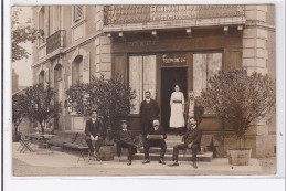 FOURCHAMBAULT : Carte Photo Du Café Des Forges - Très Bon état - Altri & Non Classificati