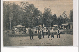 BRIGNAIS - Promenade Sur Les Bords Du Garron En Barret - JOUEURS DE BOULES - état - Brignais