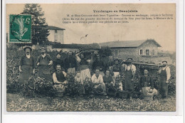 Vendanges En Beaujolais - M. Et Mme Guillard Dans Leurs Vignobles Zouaves En Vendanges Campés à SATHONAY - Très Bon état - Other & Unclassified