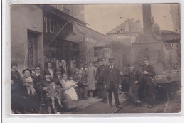 LIVRY GARGAN : Carte Photo Du Tramway Devant L'hotel Terminus (train) - Très Bon état - Livry Gargan