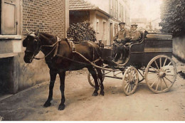 A LOCALISER  : Carte Photo ST MAUR? : Livreur Beurre;oeufs;fromages E.ROUVIEUX? - état - Photos