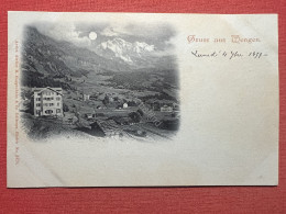 Cartolina - Switzerland - Gruss Vom Wengen - 1899 - Zonder Classificatie