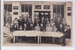 LIMOUX Ou Environs : Carte Photo Du Café Paul Gronone (publicité Pour  La Blanquette De Limoux) - Très Bon état - Limoux