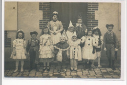 VERTUS : Carte Photo D'un """"bal Travestis D'enfants"""" En 1908 - Très Bon état - Vertus