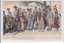 MARSEILLE : Les Cireurs Napolitains (très Rare En Couleur) - Très Bon état - Straßenhandel Und Kleingewerbe