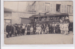 AMPLEPLUIS : Carte Photo De L'autobus Faisant La Liaison Pontcharra, Villecheneve, Panissières - Très Bon état - Pontcharra-sur-Turdine