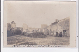 WARMERIVILLE : Carte Photo D'un Magasin Détruit En 1920 (POSTAT) - Très Bon état - Altri & Non Classificati