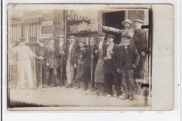 TORCY : Carte Photo Du Café Rue De Paris - Très Bon état - Torcy