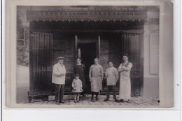 BEAUMONT : Carte Photo De La Boucherie MARTIN - Bon état (un Coin Plié) - Beaumont Sur Oise