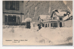 CHAMONIX : Maison J. Payot Vins 10 Mars 1907 - Tres Bon Etat - Chamonix-Mont-Blanc