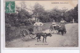 BOURGUEIL : - Ménagères Aux Champs - Attelage à Chien (voiture à Chien) - Très Bon état - Andere & Zonder Classificatie