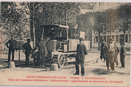 ST-GERMAIN-en-LAYE : Pesage Et Ravitaillement D'un Des Camions Militaires """"Gillet-Forest"""" - Très Bon état - St. Germain En Laye