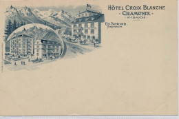 CHAMONIX : Hôtel Croix Blanche, ED.SIMOND Propriétaire - Très Bon état - Chamonix-Mont-Blanc