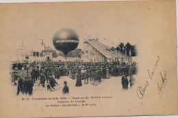 LILLE : Exposition De 1902, Visite De Sir Wilfrid Laurier, Mnistre Du Canada, Le Ballon """"Le Canada"""" - état - Lille