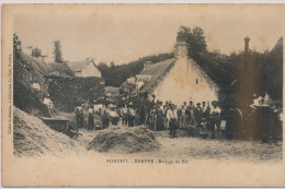 PONTIVY : Kerver, Battage Du Blé - état - Pontivy