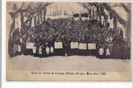 LAROQUE D'OLMES : Greve Du Textile De Laroque D'olmes, Mars-avril 1926 - Etat - Otros & Sin Clasificación