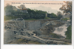 ISLE-ADAM : Le Bras-du-moulin Mis à Sec Pour Les Travaux Du Pont (rare En Couleur) - Tres Bon Etat - L'Isle Adam