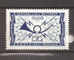 Romania - 1969 - CONFERINTA MINISTRILOR DE POSTA SI TELECOMUNICATII, Nestampilat - Autres & Non Classés