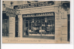 AGEN : Phono, Maison Speciale Pour Tout Ce Qui Concerne La Musique Alberic Cazassus - Tres Bon Etat - Agen