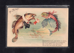 (26/04/24) THEME FETES - VOEUX-CPA POISSON D'AVRIL - 1er AVRIL - 1° Aprile (pesce Di Aprile)