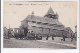 RAULHAC : La Place De L'église - Très Bon état - Otros & Sin Clasificación