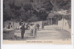 SAINT AUNES : Avenue De La Gare - Le Jeu De Boules (pétanque) - Très Bon état - Other & Unclassified