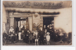 BORDEAUX : Carte Photo Du Café Mazelie - Très Bon état - Bordeaux