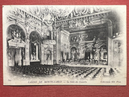 Cartolina - Casino De Monte Carlo - La Salle Des Concerts - 1900 Ca. - Unclassified