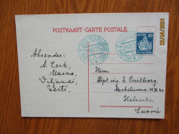 1935 TEMPORARY POST OFFICE TALLINN II EESTI FILATELISTIDE PÄEV ON POSTCARD V.Nr. 501 , 1-1 - Estonia