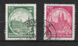 ALLEMAGNE   REPUBLIQUE DÉMOCRATIQUE  N°   248/49 "  DRESDE " - Used Stamps