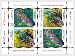 Romania.2024.Europa CEPT.Underwater Fauna And Flora.s/s **  /2/. - 2024