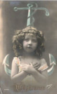 FANTAISIES - Enfants - Petite Fille - Espérance - Colorisé - Carte Postale Ancienne - Altri & Non Classificati