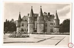 Yvoir Spontin Chateau La Cour D' Honneur Photo Carte Htje - Yvoir